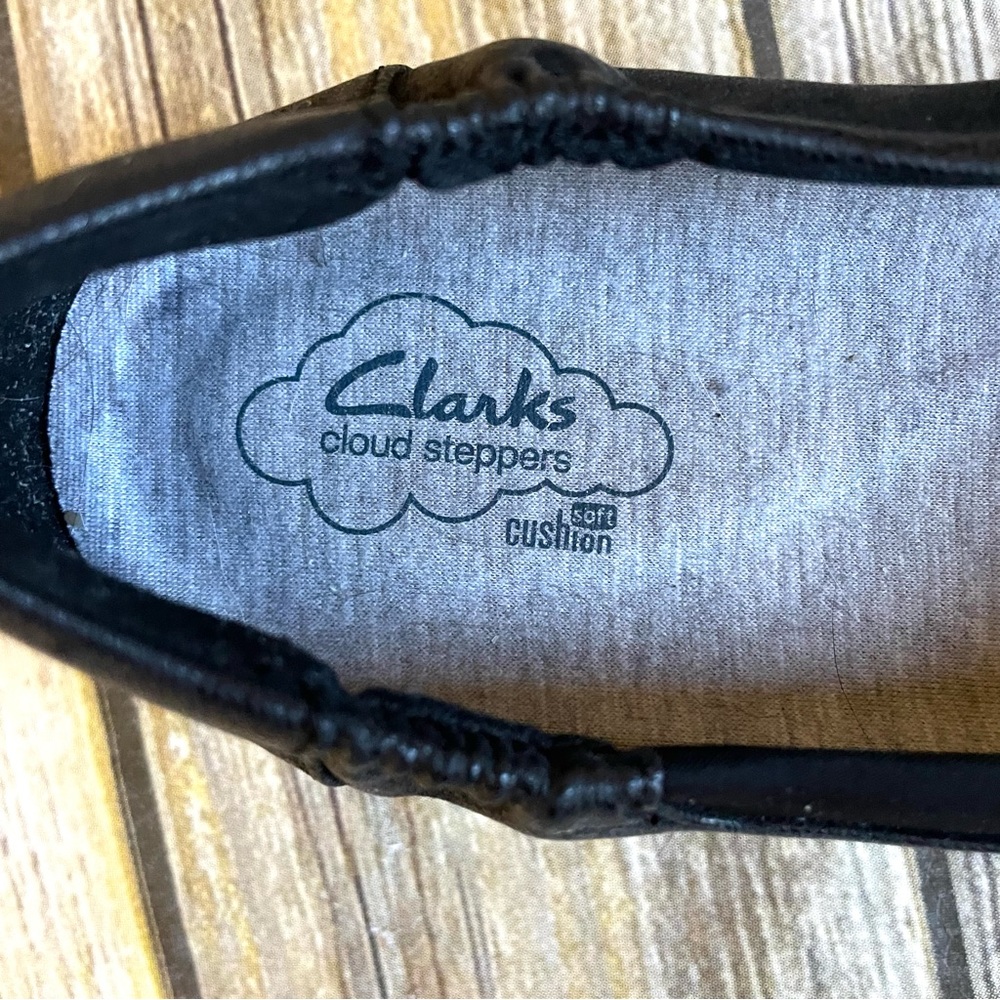 Clarks Cloudsteppers Ballet Flats Black sz 11 - Picture 12 of 15
